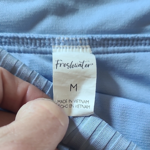 Blue Ribbed Bikini Set - Picture 2 of 3